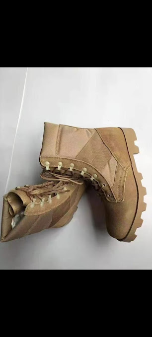 Men's High-Top Desert Tactical Boots - Coyote Tan Military Combat Boots